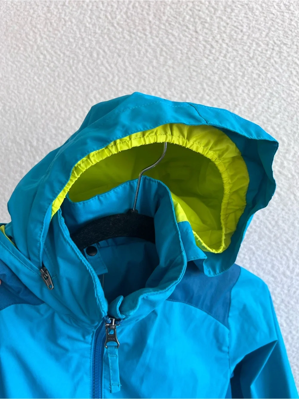 L.L. Bean Kids Blue Hooded Windbreaker Jacket Size Medium 10/12